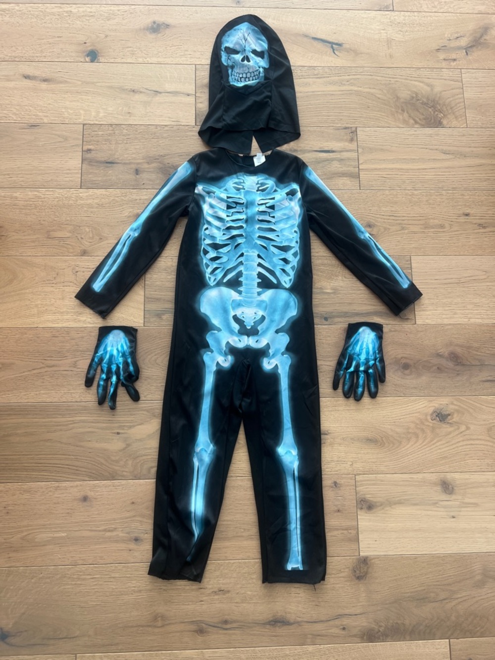 Kids Hyde and Eek skeleton costume with Hood and Gloves